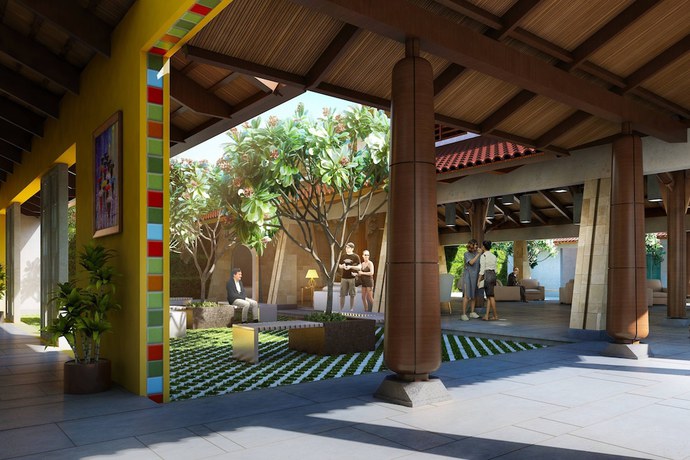 Imagen del bar/restaurante del Hotel Fairfield By Marriott Goa Benaulim. Foto 3