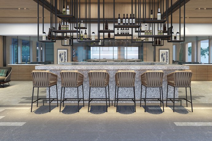 Imagen del bar/restaurante del Hotel Fairfield By Marriott Goa Benaulim. Foto 5