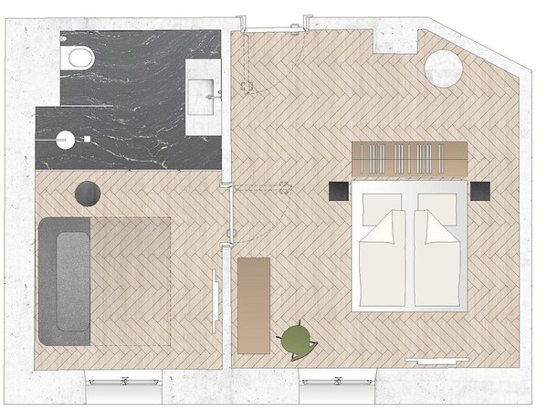 Imagen de la habitación del Hotel Flint. Foto 9