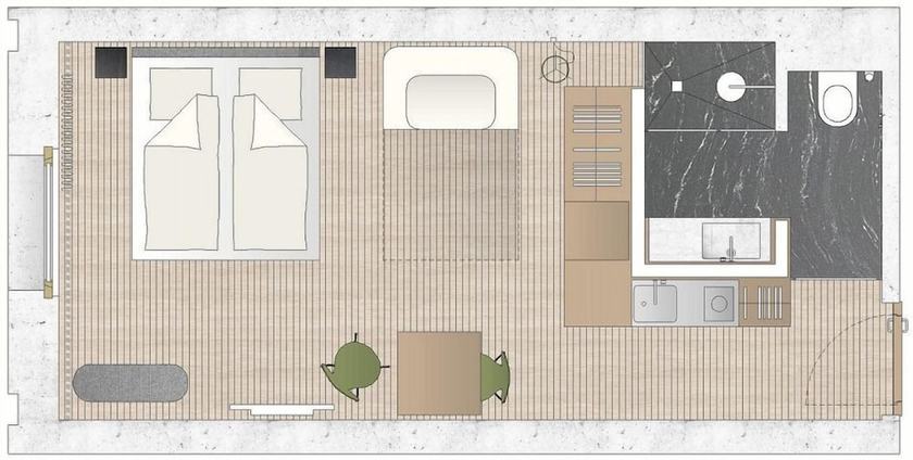 Imagen de la habitación del Hotel Flint. Foto 10