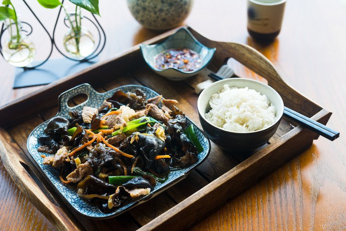 Imagen del bar/restaurante del Hotel Floral Hotel Moonlit Villa LongJi. Foto 4