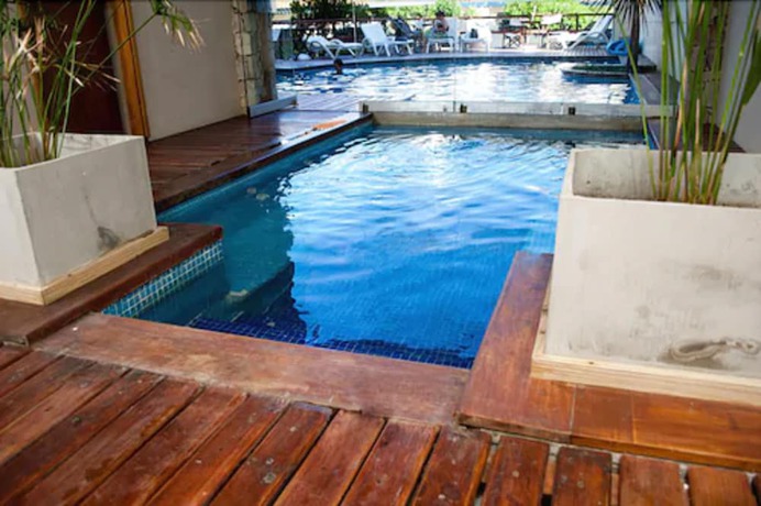 Imagen de la piscina del Hotel Fonte Arcada, Villa Gesell. Foto 17