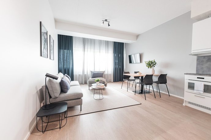 Imagen de la habitación del Hotel Forenom Aparthotel Pikku Huopalahti. Foto 8