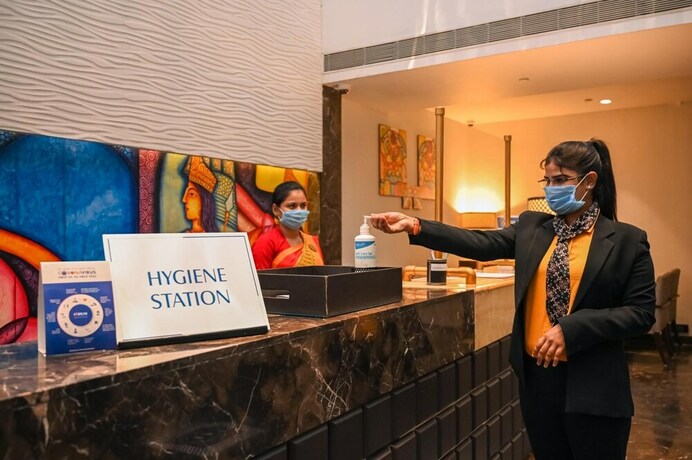 Imagen de los interiores del Hotel Fortune Park Sishmo Bhubaneswar. Foto 26