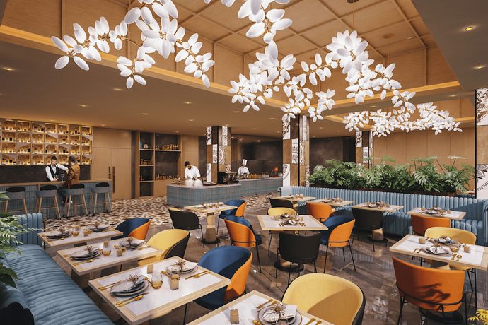 Imagen del bar/restaurante del Hotel Fortune Walkway Mall Haldwani- Member ITC\'s hotel group. Foto 1