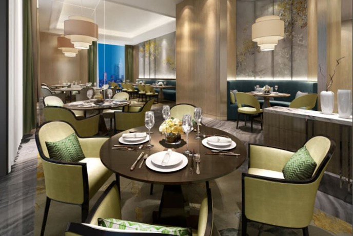 Imagen del bar/restaurante del Hotel Four Points by Sheraton Wuhan, Jiangxia. Foto 2