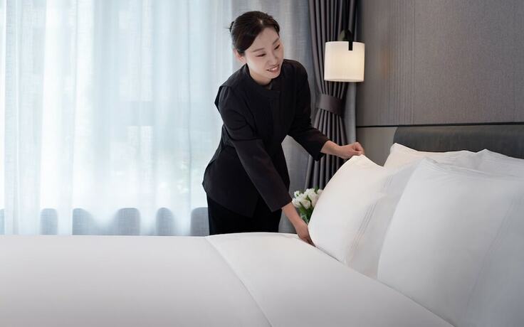 Imagen de la habitación del Hotel Fraser Residence Tianjin. Foto 11