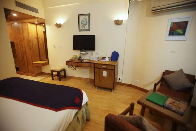 Imagen de la habitación del Hotel Ganga Kinare- A Riverside Boutique Resort, Rishikesh. Foto 24