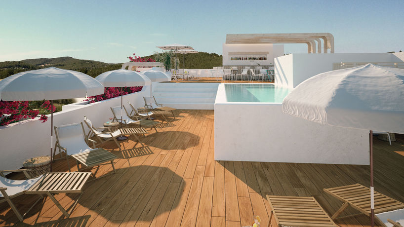 Imagen de la piscina del Hotel Gatzara Suites Santa Gertrudis. Foto 13