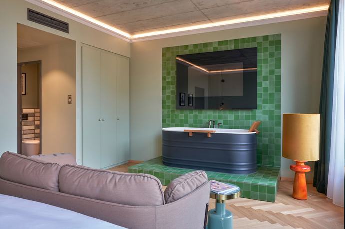 Imagen de la habitación del Hotel Gekko House Frankfurt, a Tribute Portfolio Hotel. Foto 13