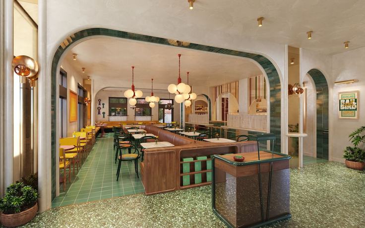 Imagen del bar/restaurante del Hotel Genevieve, Louisville. Foto 4