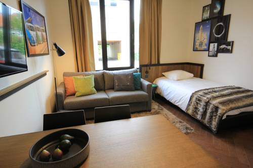 Imagen de la habitación del Hotel Getaway Studios Brussels Airport. Foto 16