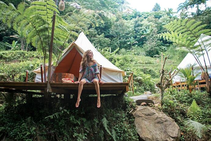 Imagen de la habitación del Hotel Glamping tent near the waterfall. Foto 18