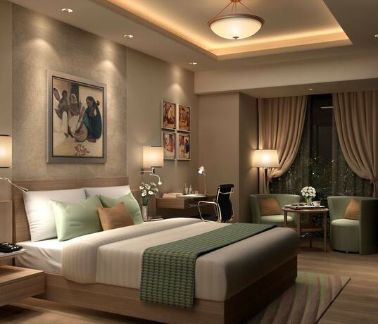 Imagen de la habitación del Hotel Golden Sarovar Portico Amritsar. Foto 14