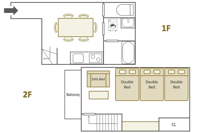 Imagen de la habitación del Hotel Grandouce Villa Tenjimbashisuji-6chome. Foto 24