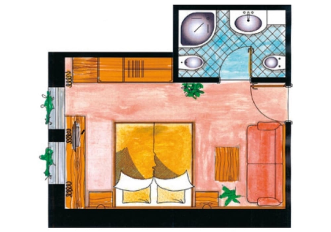 Imagen de la habitación del Hotel Granpanorama Wellness Sambergerhof. Foto 14