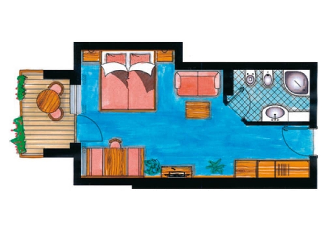 Imagen de la habitación del Hotel Granpanorama Wellness Sambergerhof. Foto 15