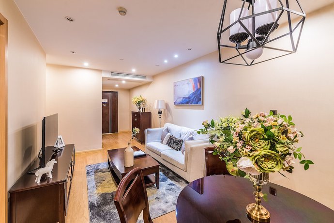 Imagen de la habitación del Hotel Green Court Residence Jinqiao Diamond Shanghai. Foto 11