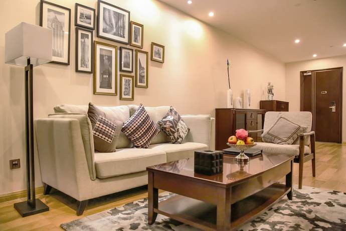 Imagen de los interiores del Hotel Green Court Residence Jinqiao Diamond Shanghai. Foto 19