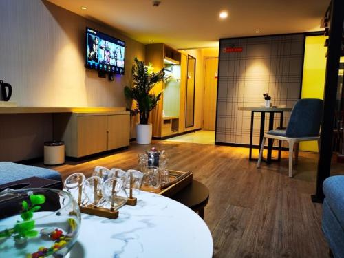 Imagen de la habitación del Hotel GreenTree Inn Express Heyuan N1 High Fountain. Foto 17