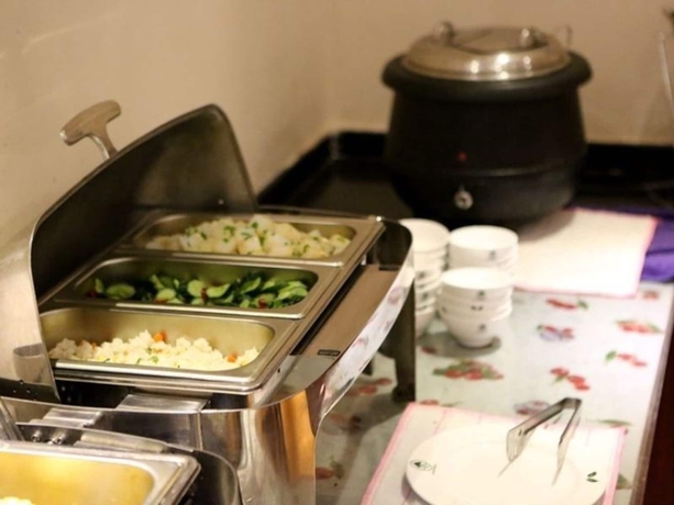 Imagen del bar/restaurante del Hotel Greentree Inn Jiangsu Suzhou Zhonghuan Baihui Square Middle Yangchenghu Station Express. Foto 4