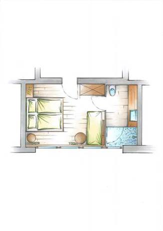 Imagen de la habitación del Hotel Gretina. Foto 5