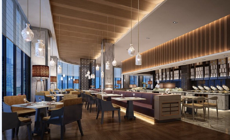 Imagen de los interiores del Hotel Guangzhou Vaperse Zhujiang Newtown. Foto 9