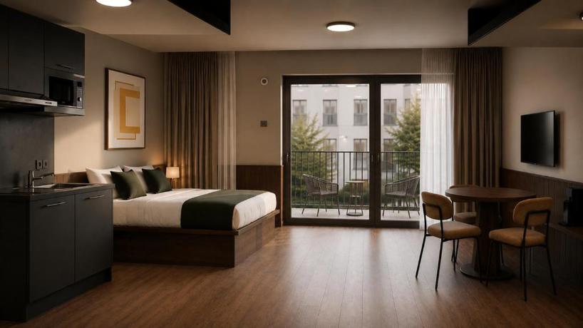 Imagen de la habitación del Hotel Habyt Vienna. Foto 4