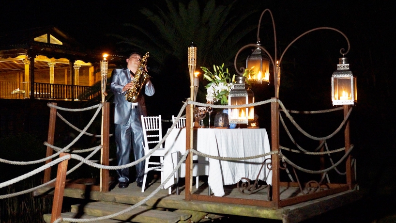 Imagen del bar/restaurante del Hotel Hacienda Ucazanaztacua. Foto 2