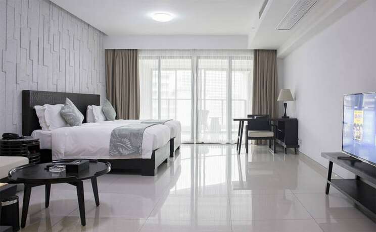 Imagen de la habitación del Hotel Haikou Zhushan Yingbin Bandao Apartment. Foto 15