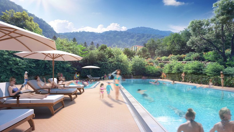 Imagen de la piscina del Hotel Hakone Kowakien. Foto 10