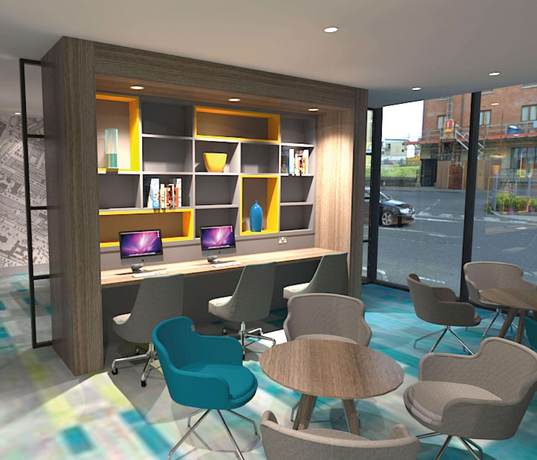 Imagen de los interiores del Hotel Hampton By Hilton Belfast City Centre. Foto 15