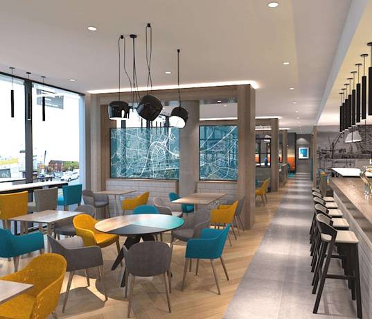 Imagen de los interiores del Hotel Hampton By Hilton Belfast City Centre. Foto 17