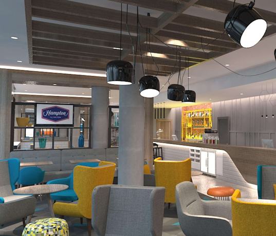 Imagen de los interiores del Hotel Hampton By Hilton Belfast City Centre. Foto 20