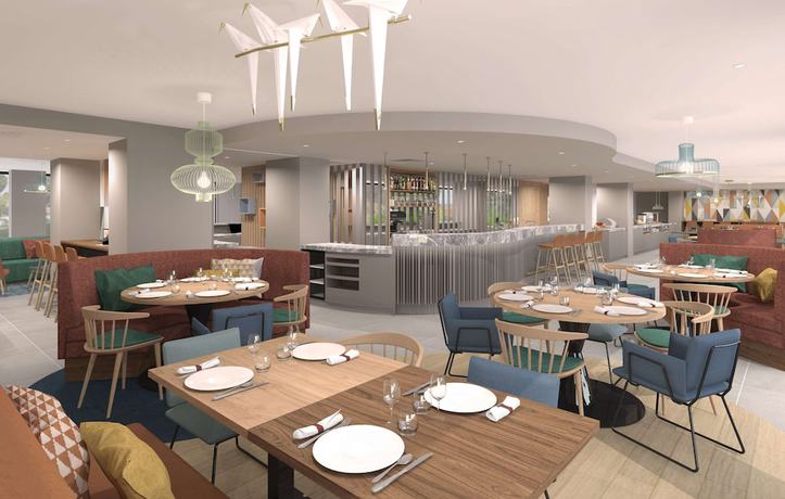 Imagen del bar/restaurante del Hotel Hampton By Hilton Bordeaux Centre Meriadeck. Foto 2