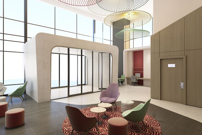 Imagen de los interiores del Hotel Hampton By Hilton Doha Old Town. Foto 19