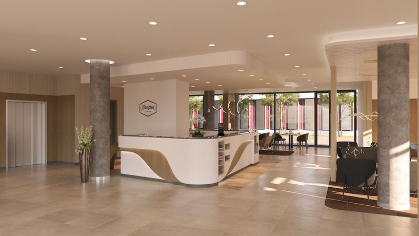 Imagen de los interiores del Hotel Hampton By Hilton Frankfurt Airport. Foto 5