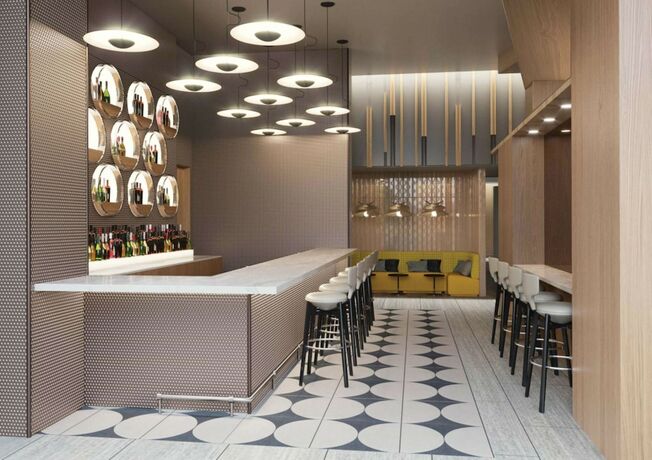 Imagen del bar/restaurante del Hotel Hampton Inn New York Times Square. Foto 8