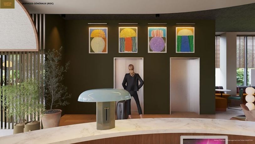 Imagen de los interiores del Hotel Hampton by Hilton Bordeaux Merignac Airport. Foto 14