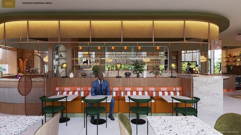 Imagen del bar/restaurante del Hotel Hampton by Hilton Bordeaux Merignac Airport. Foto 3