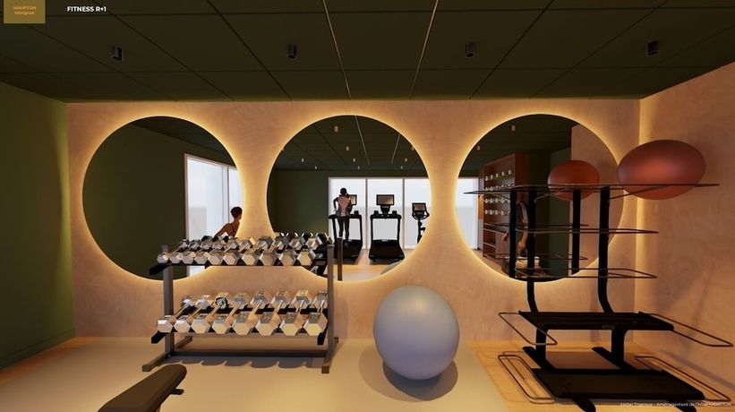 Imagen de los interiores del Hotel Hampton by Hilton Bordeaux Merignac Airport. Foto 15