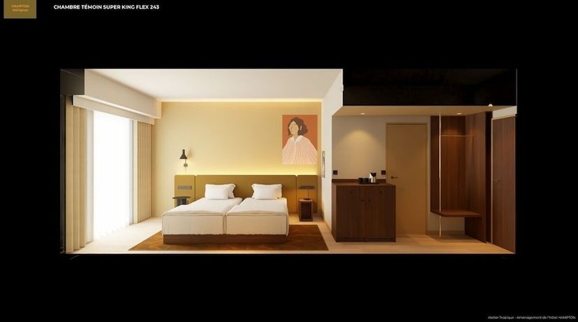 Imagen de la habitación del Hotel Hampton by Hilton Bordeaux Merignac Airport. Foto 12