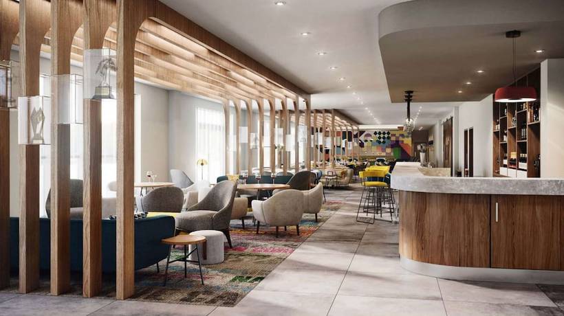 Imagen del bar/restaurante del Hotel Hampton by Hilton Hamilton Park. Foto 2