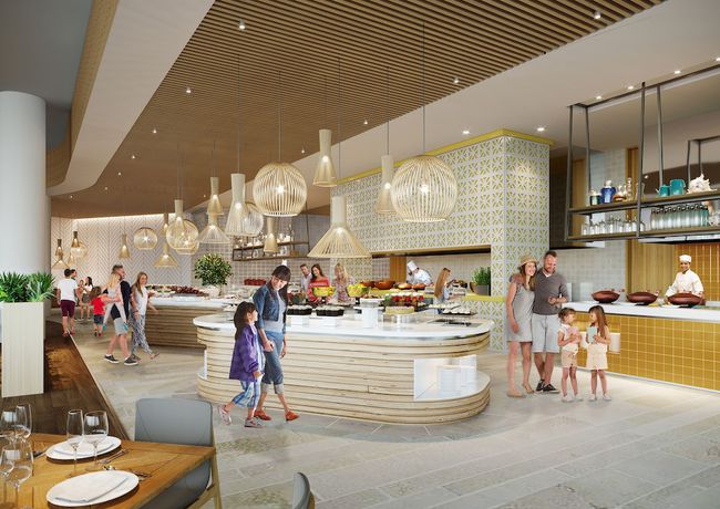 Imagen del bar/restaurante del Hotel Hampton by Hilton Marjan Island. Foto 2