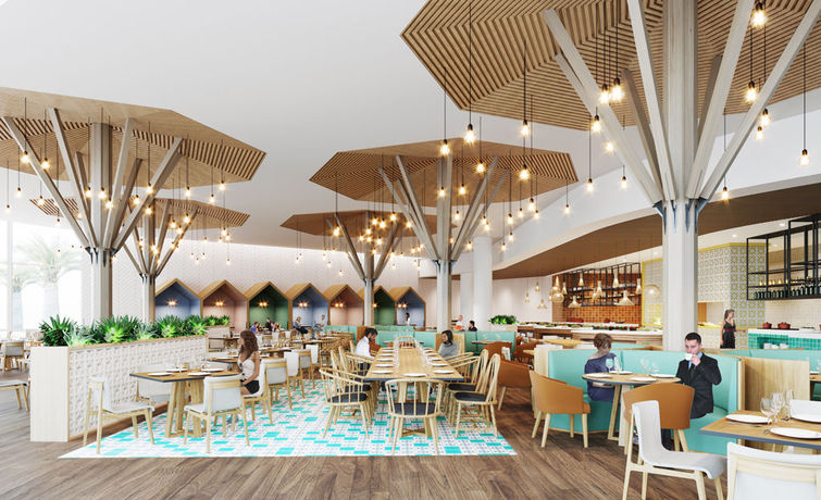 Imagen del bar/restaurante del Hotel Hampton by Hilton Marjan Island. Foto 3