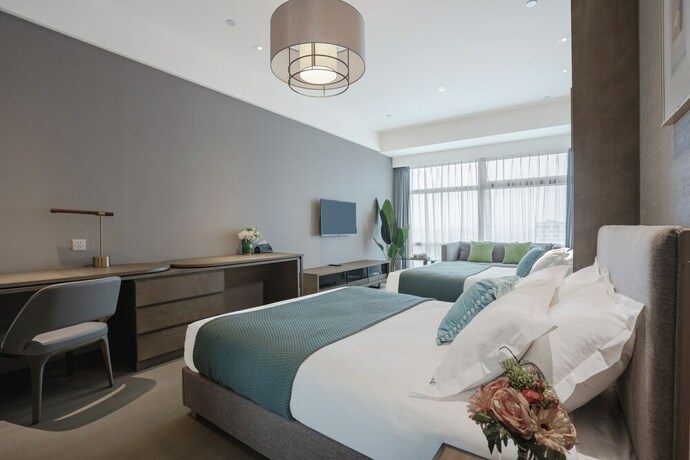 Imagen de la habitación del Hotel Hangzhou Efc Wonderland Apartment - Hangzhou Alibaba T7 Branch. Foto 26