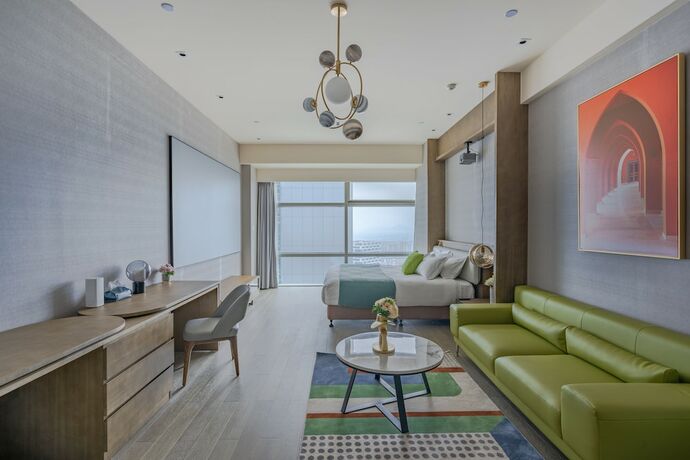 Imagen de la habitación del Hotel Hangzhou Efc Wonderland Apartment - Hangzhou Alibaba T7 Branch. Foto 32