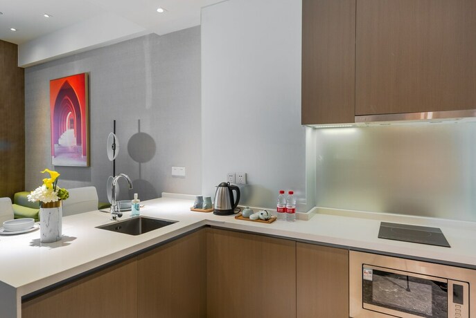 Imagen de la habitación del Hotel Hangzhou Efc Wonderland Apartment - Hangzhou Alibaba T7 Branch. Foto 34