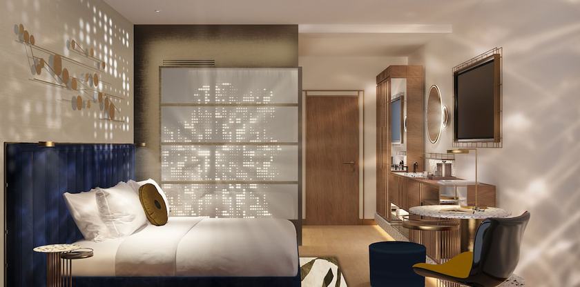 Imagen de la habitación del Hotel Hard Rock Madrid. Foto 8