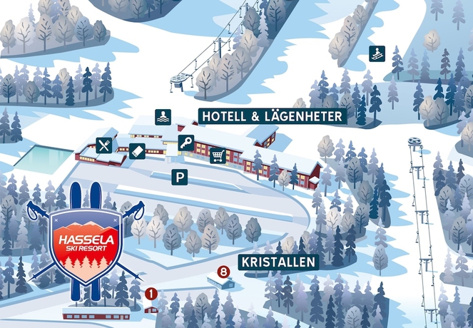 Imagen de la habitación del Hotel Hassela Ski Resort. Foto 7